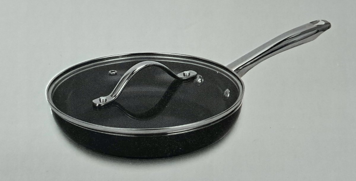 Keramische Koekenpan met Deksel 24cm - Geschikt voor Alle Fornuizen