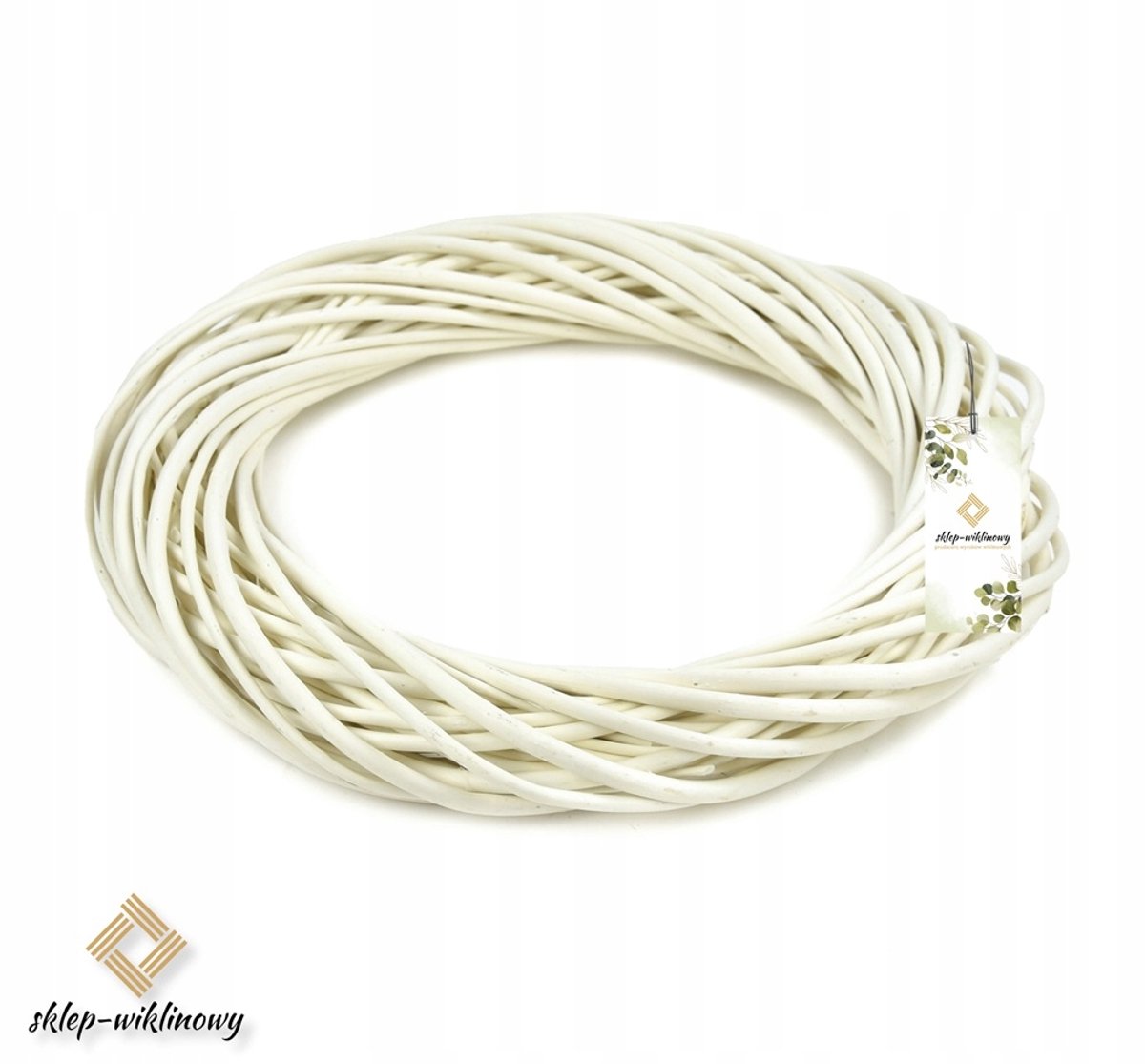Ecru Vlechtmand Basis 15cm - Natuurlijke Decoratie