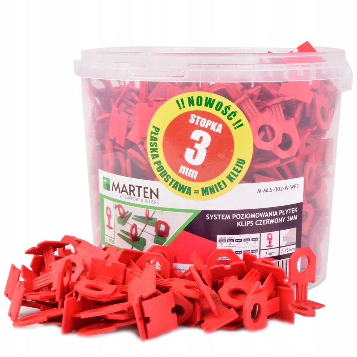 Marten Level Systeem: 400 Clips voor Snel Tegelen