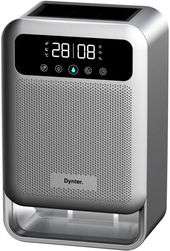 Foto: Dynter luchtontvochtiger dehumidifier 900 ml dag extra grote 3 8l watertank stil 33 db met nachtmodus timerfunctie voor slaapkamer badkamer kelder kantoor compact draagbaar voorkomt schimmel muffe lucht dh251 pro 