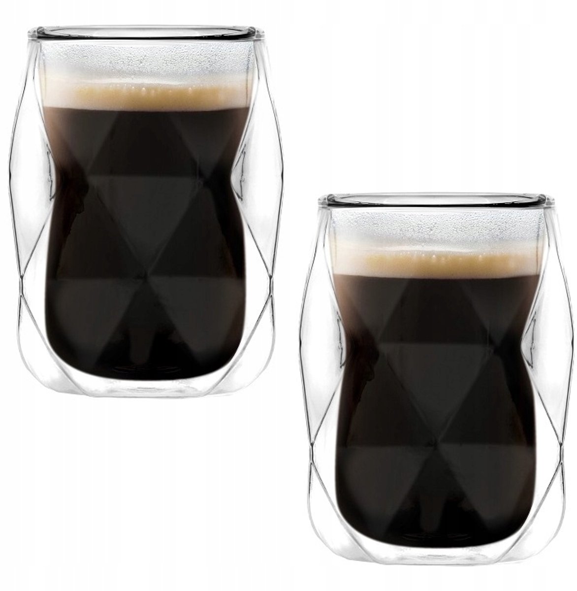 Vialli Design Geo Thermische Glazen - 2x 100 ml Espresso