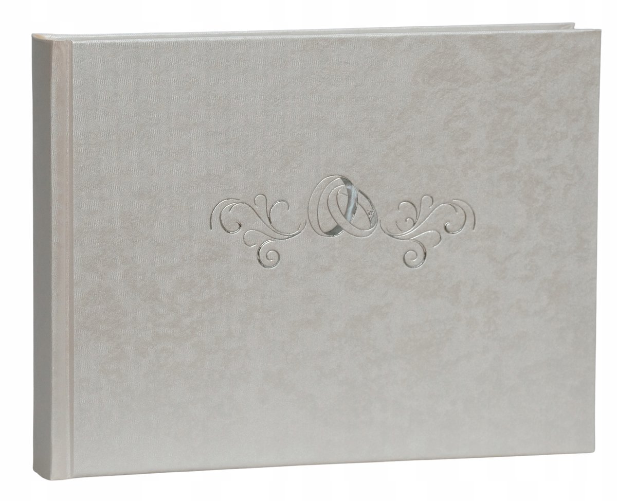 Traditioneel Trouwalbum 36 Pagina's - Zilveren Trouwringen