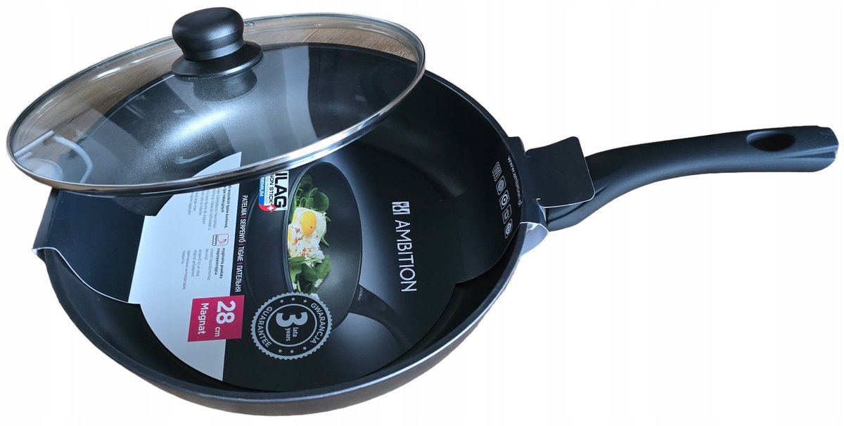 Ambition Magnat Koekenpan met Deksel - 28 cm - Inductie Geschikt