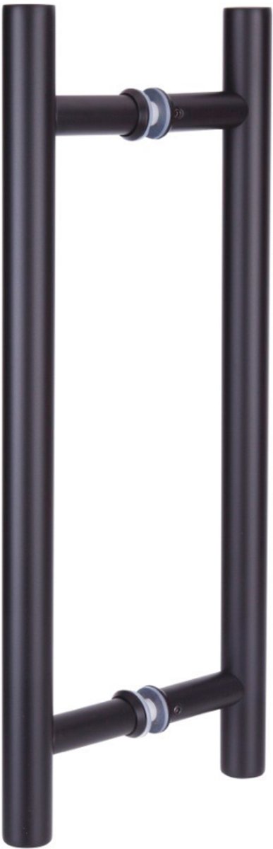 Deurgreep - Rond - Mat zwart - 400x25x300