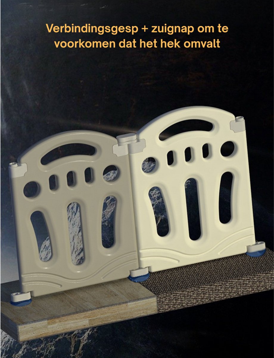 Livista Grondbox Baby –160x153x49cm – 12+2 Panelen – Inklapbare Speelbox – Met Zuignappen – Inclusief Kruipmat & Speelballen – Veilig Kinderbox Playpen – foto 4