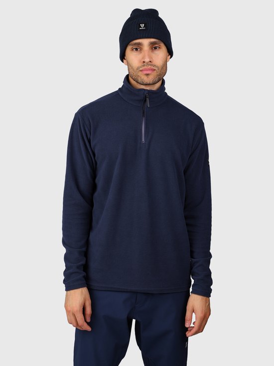 Brunotti Tenno Men Fleece Winter Sports Pullover - Indigo Blue