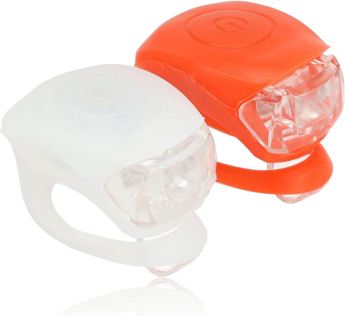 Lexium Fietslampjes led set wit en rood - Fietslamp - Fiets Lamp - Lamp - Lampjes - Rood & Wit - Rood - Wit - Fiets - Led - Set -Voorlicht - Achterlicht - Veiligheid - Verlichting