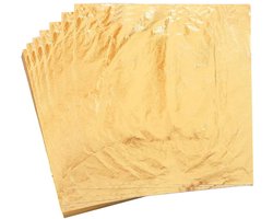 Imitation Gold Leaf Sheets - Crafting Foil Papers - Decoratief voor Kunst en Meubels - 20 Stuks - Goud