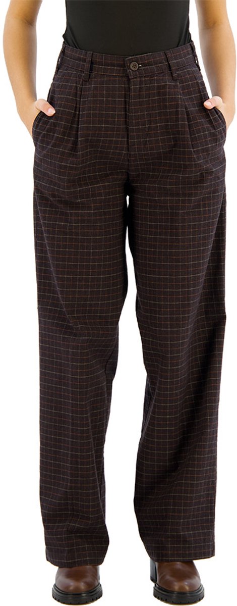 Dockers Original Pleated High Wide Broek Zwart 28 Vrouw