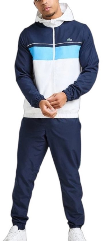 Lacoste Sport Colorblock Hooded Trainingspak Heren bol