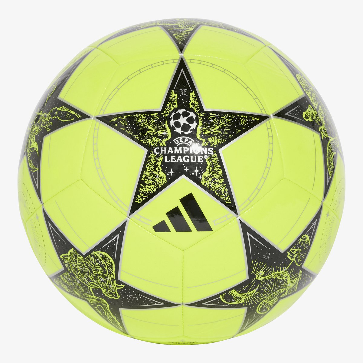 Adidas UCL Club voetbal geel zwart