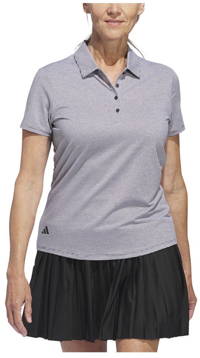 Adidas Ottoman Korte Mouw Poloshirt Voor Dames Vrouw Zwart