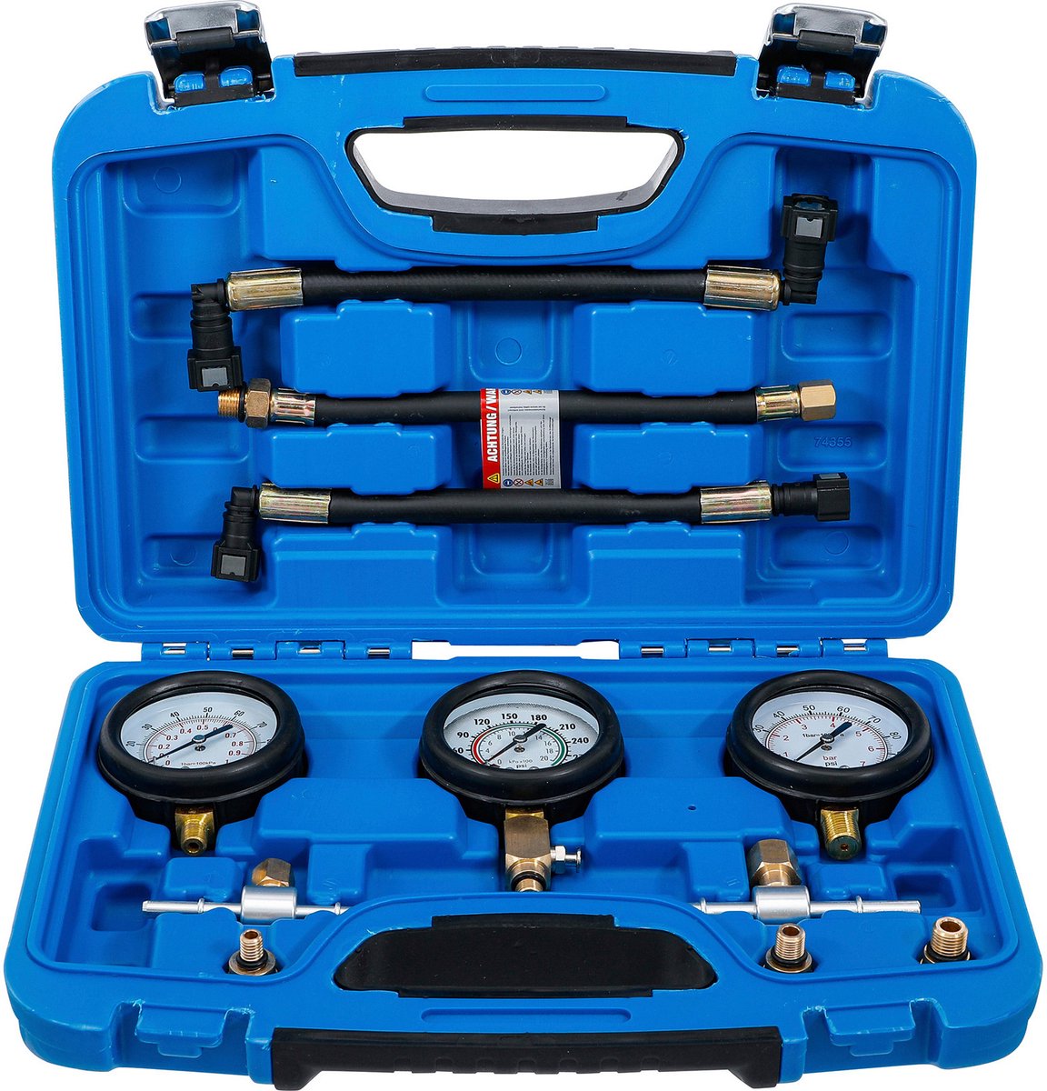 BGS Brandstof- en compressiedruktestset voor motoren 11-delig - 74355
