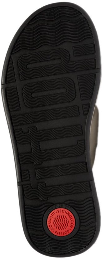 FitFlop F- Mode à plateforme en cuir souple Mode Knot BEIGE - Taille 38