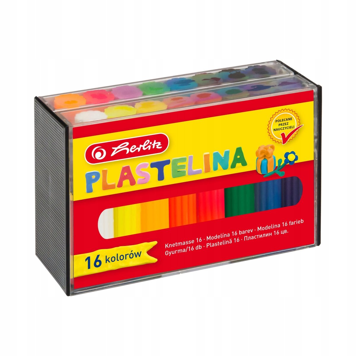 Herlitz Kneedbare Klei-set - 16 levendige kleuren in handige cassette