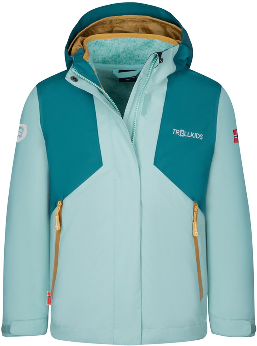 Trollkids Preikestolen Jas cm Meisjes Turquoise