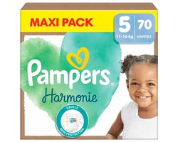 Pampers - Harmonie - Maat 5 - Mega Pack - 70 stuks - 11/16 KG