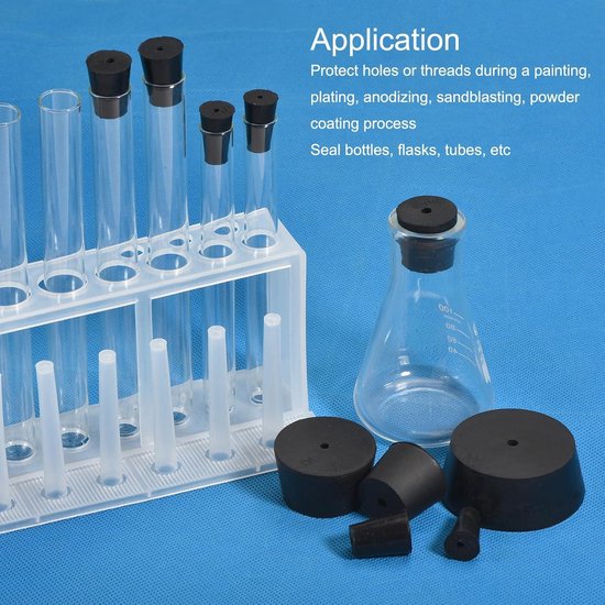 QUARKZMAN 4 stuks doppen voor zwarte gaten, waterdichte rubberen stop voor gat 34 mm