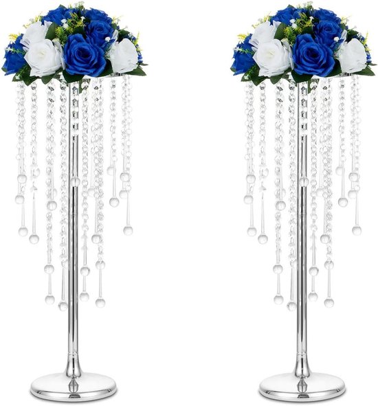Futchoy 10 stuks bruiloft bloemenstandaard van metaal gouden standaard rekwisieten, afneembare bloemenstandaard, kolomstandaard van geometrische vazen voor bruiloft party