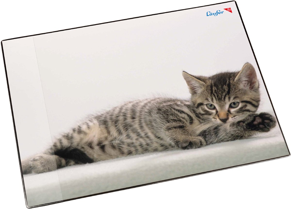 Läufer schrijfonderlegger Katten grijs, 400 x 530 mm