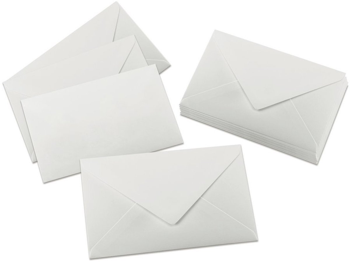 sigel envelop, C6, wit, gegomd, 100 g/m2