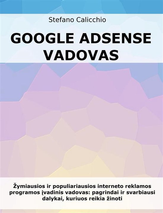 Google Adsense vadovas - cover