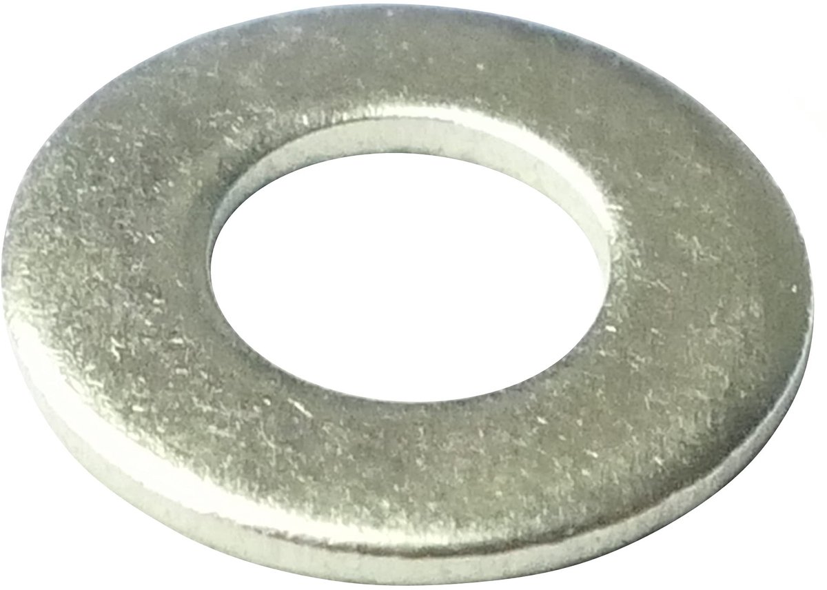 Aerzetix M3 Platte Sluitring - 100 Stuks - Roestvrij Staal A2 - 7 mm Diameter
