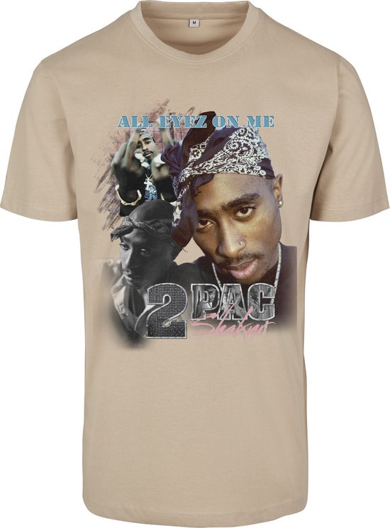 Urban Classics Tshirt Homme -L- Tupac Retro Beige