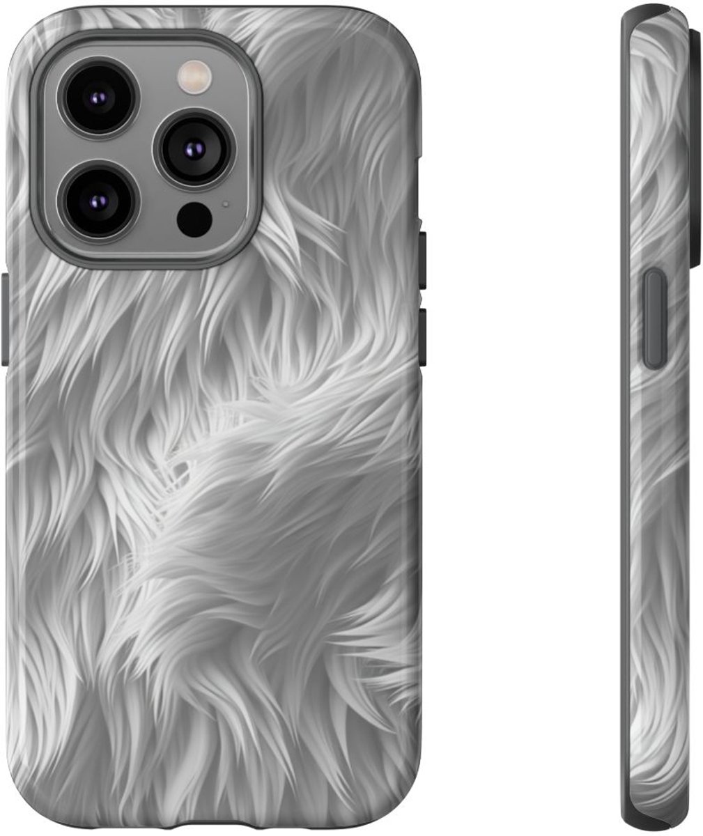 Wit Bontstructuurpatroon – Telefoonhoesje Geschikt voor iPhone 14 Pro