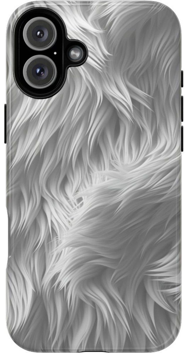 Wit Bontstructuurpatroon – Telefoonhoesje Geschikt voor iPhone 16 Plus