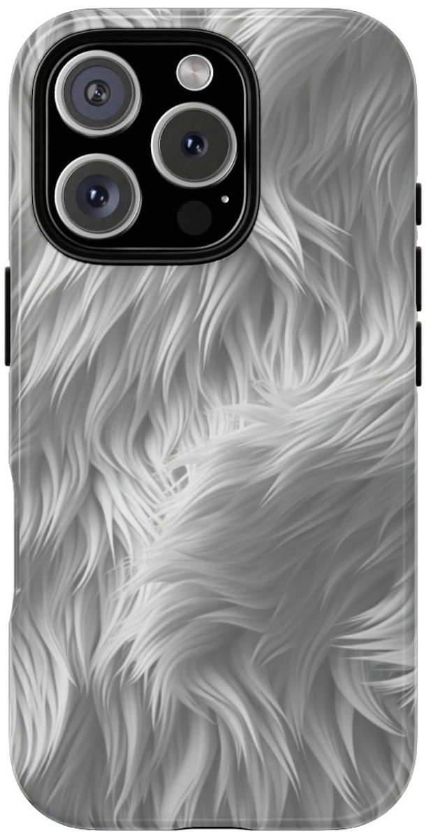 Wit Bontstructuurpatroon – Telefoonhoesje Geschikt voor iPhone 16 Pro
