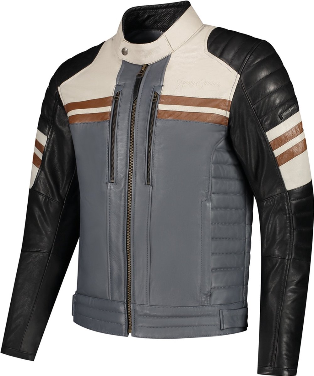 Rusty Stitches Steve Motorfiets lederen jas -