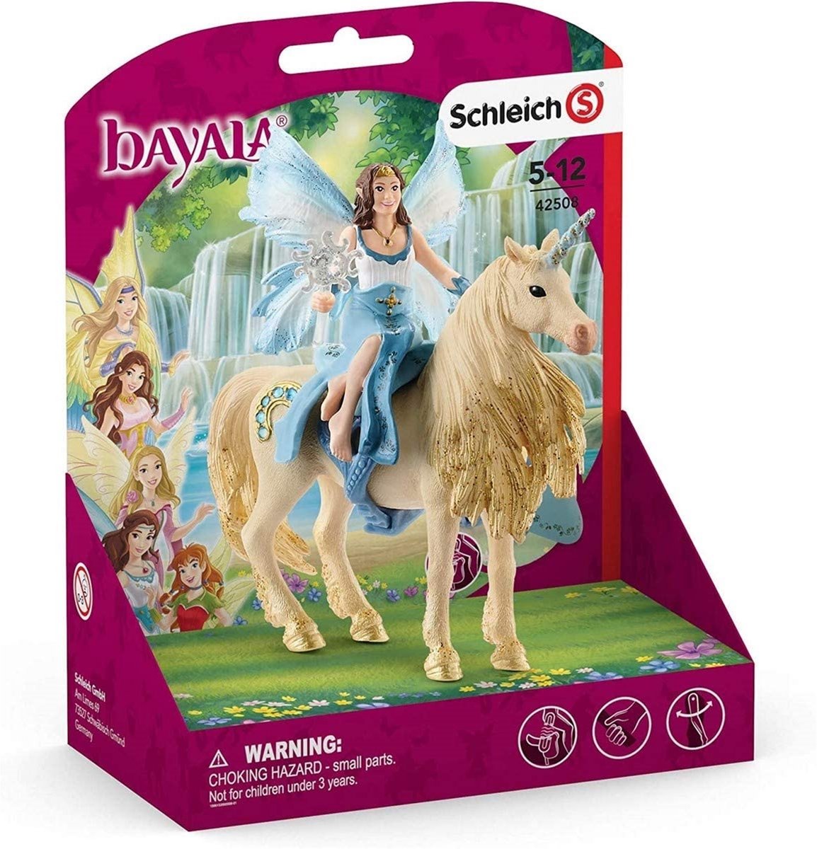 schleich BAYALA - Eyelas buitenrit op gouden eenhoorn - Speelfiguur - Kinderspeelgoed voor Jongens en Meisjes - 5 tot 12 jaar - 42508 — afbeelding 8