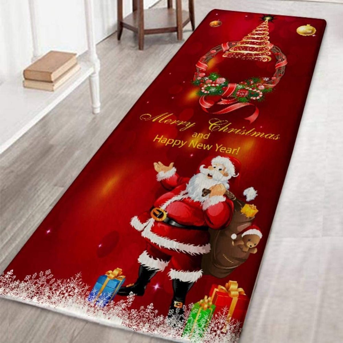 Voetenmat-Geprint-Noel-Rond-60x180cm