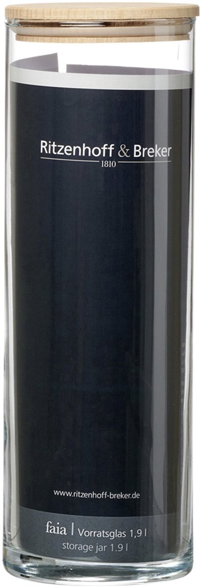 Ritzenhoff & Breker voorraadpot FAIA, rond, 1,9 l