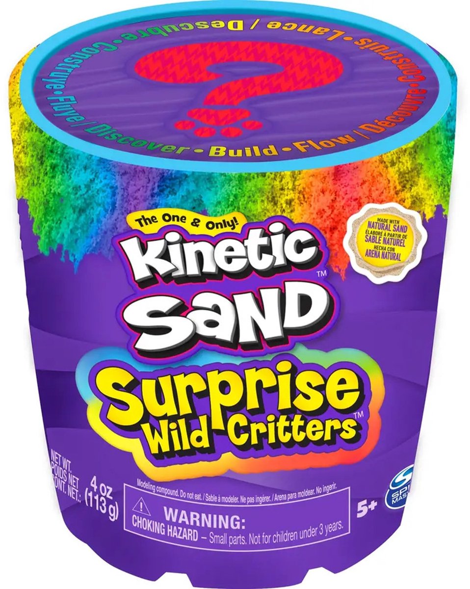 Spin Master Kinetic Sand Surprise - Magisch Speelzand met Dierfiguur.