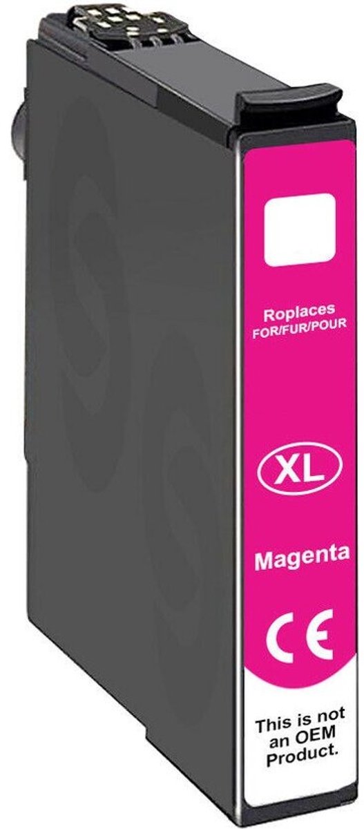 T1283 Magenta - Huismerk inktcartridge compatible met Epson Stylus Office BX 305 F / Epson Stylus Office BX 305 FW / Epson Stylus Office BX 305 FW Plus / Epson Stylus S 22 / Epson Stylus SX 125 / Epson Stylus SX 130 / Epson Stylus SX 230