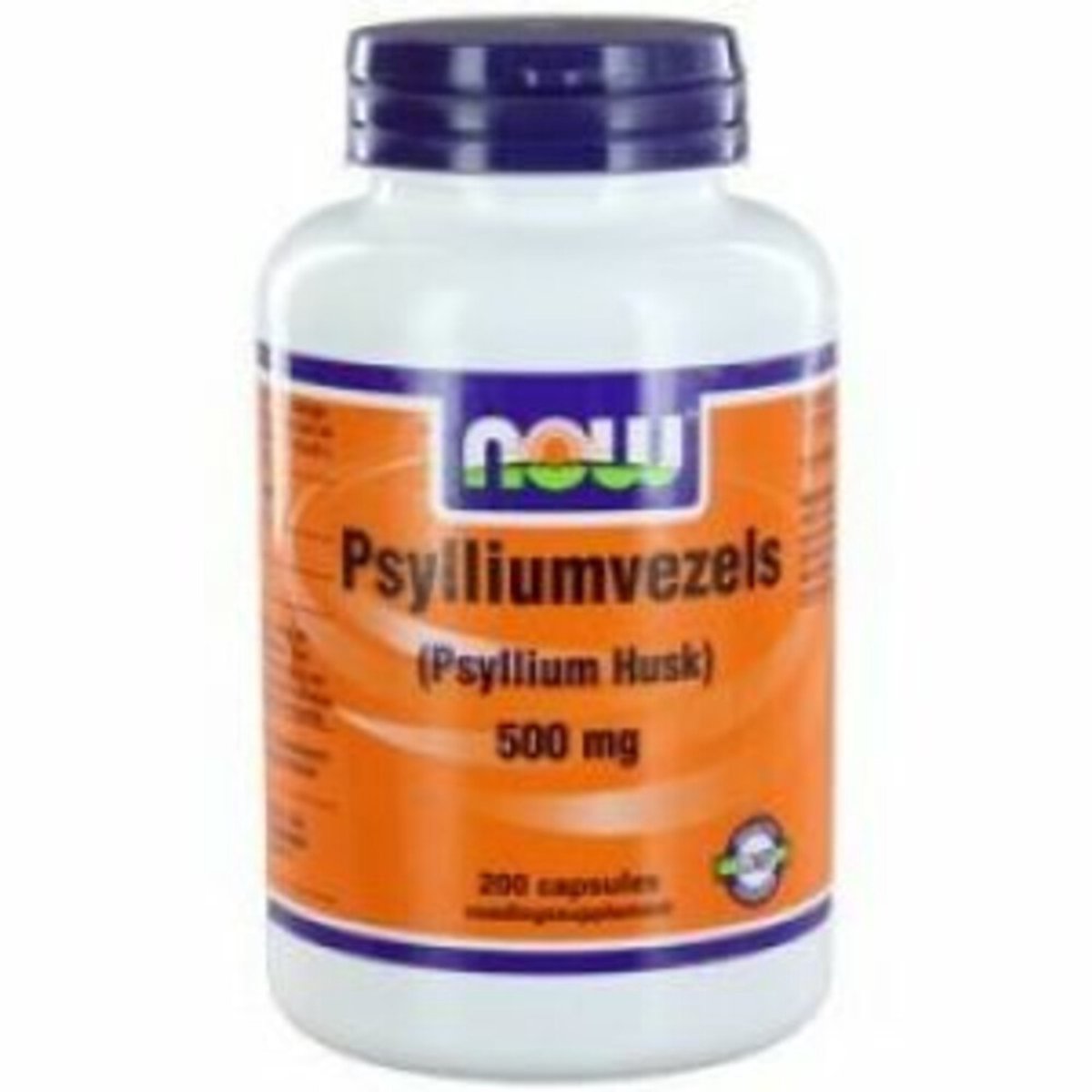 NOW - Psylliumvezels 500 mg - 2 x 200 capsules - Voordeelverpakking