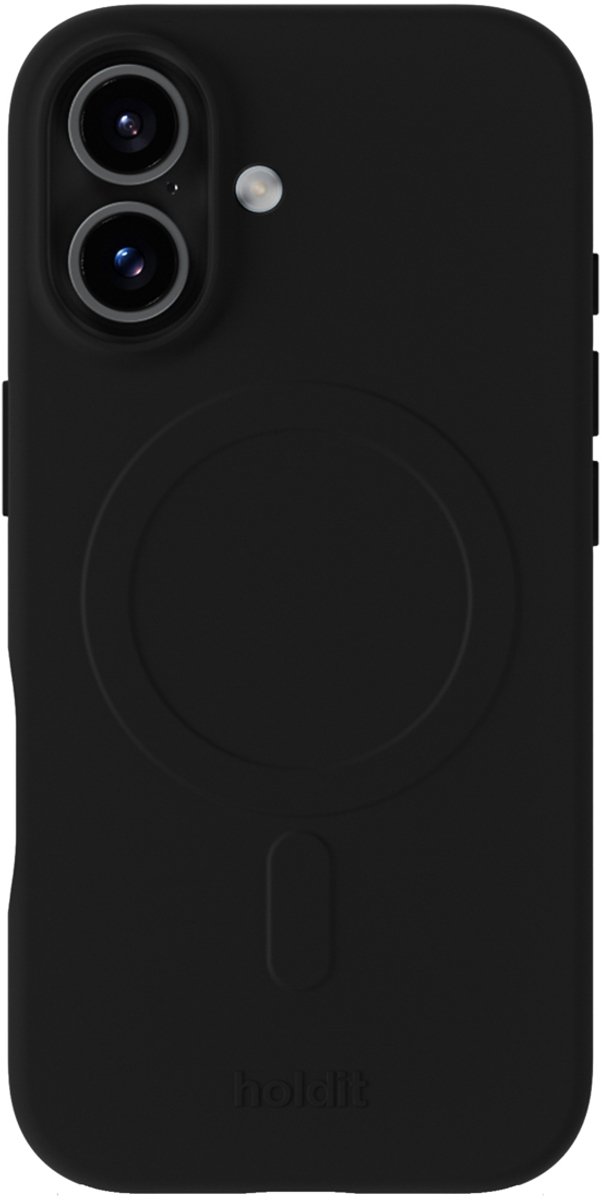 Holdit Soft geschikt voor MagSafe Case geschikt voor iPhone 17 - Zwart