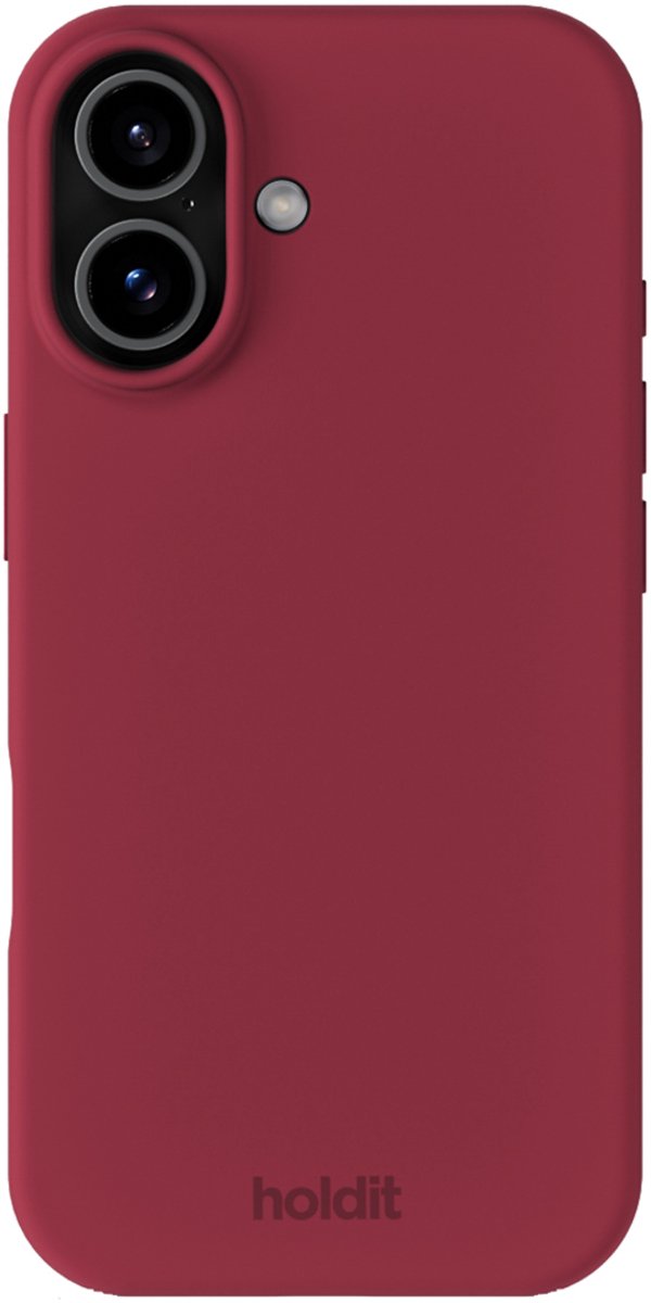 Holdit Silicone Case geschikt voor Apple iPhone 17 - Red Velvet