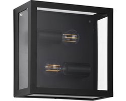 EGLO Alamonte 1 Wandlamp Buiten - E27 - 29 cm - Zwart
