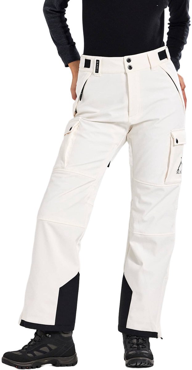 Slade Colorado Softshell Cargo Broek – Snowboardbroek dames Creme