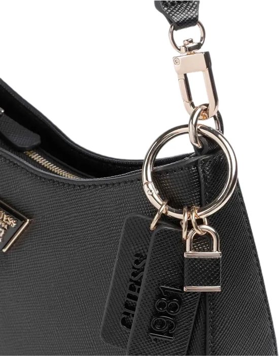 GUESS sac à épaule bandoulière Noelle II Double Pouch Crossbody Bag Black noir