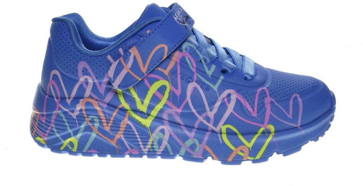 Skechers Uno Lite Blauw Hartjes maat 37