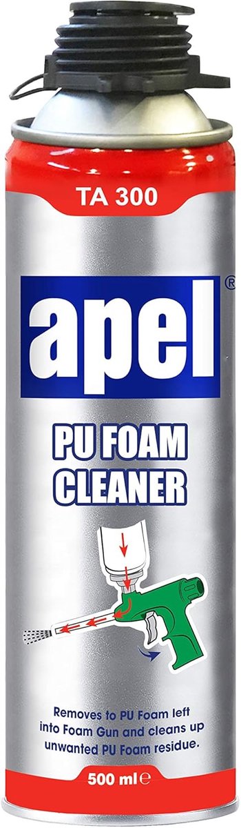 Mitreapel PU Schuimreiniger – PU Foam Cleaner Spray 500 ml – Professionele Reinigingsspray – Verwijdert PU Schuimresten Snel & Effectief