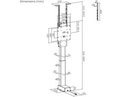 My Wall TV-beugel 43,2 cm (17) - 81,3 cm (32) Besturing via app, Met elektromotor