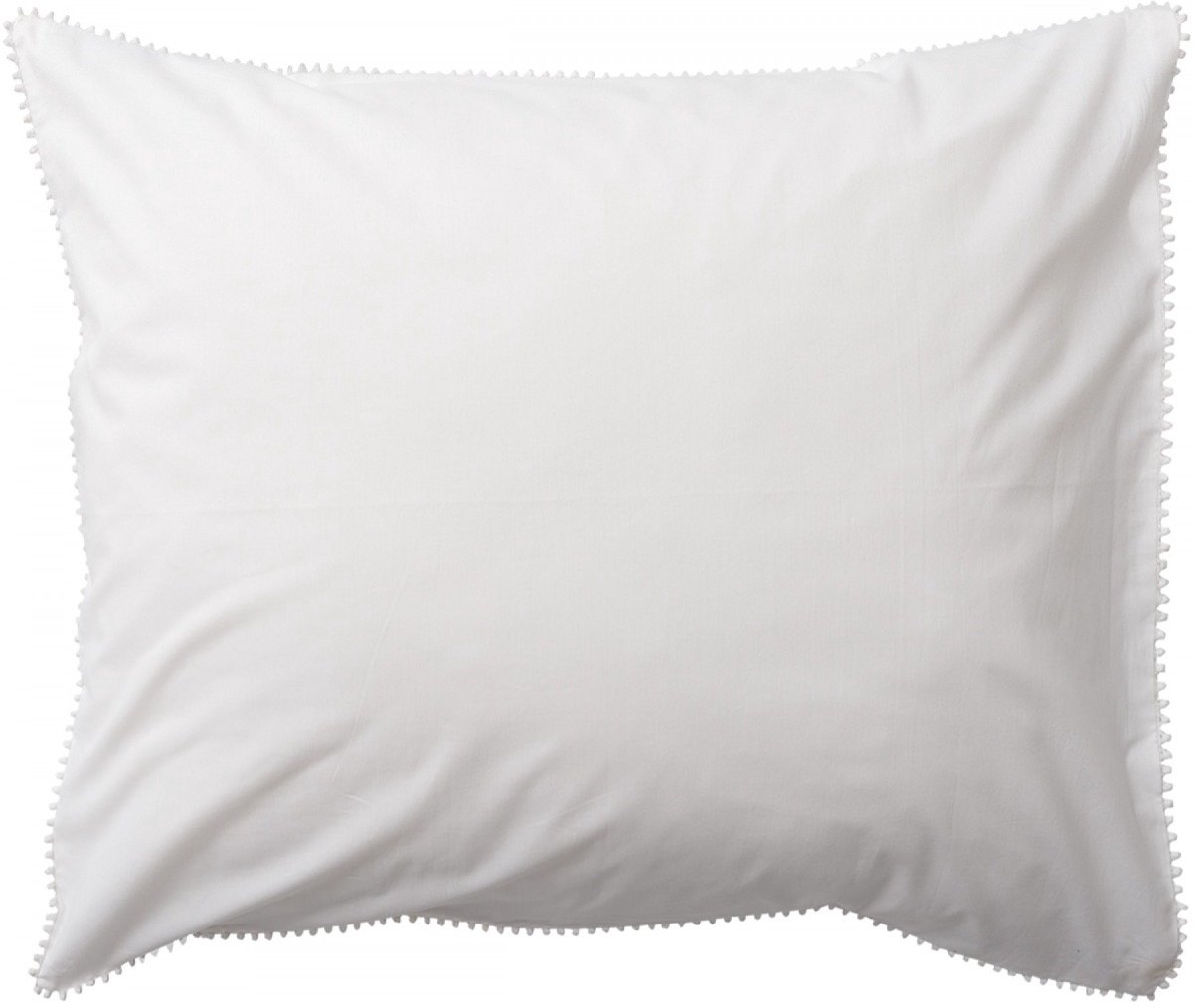 Linolux Kussensloop Pompom White 60x70