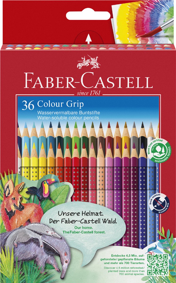 Faber-Castell kleurpotloden - Colour Grip - 24 stuks - FC-112424 — cadeau in Hobby - foto 5