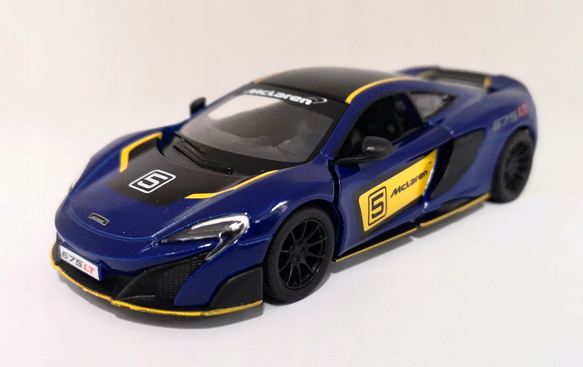 Kinsmart McLaren 675LT Metaal 1:36 Modelauto - Blauw