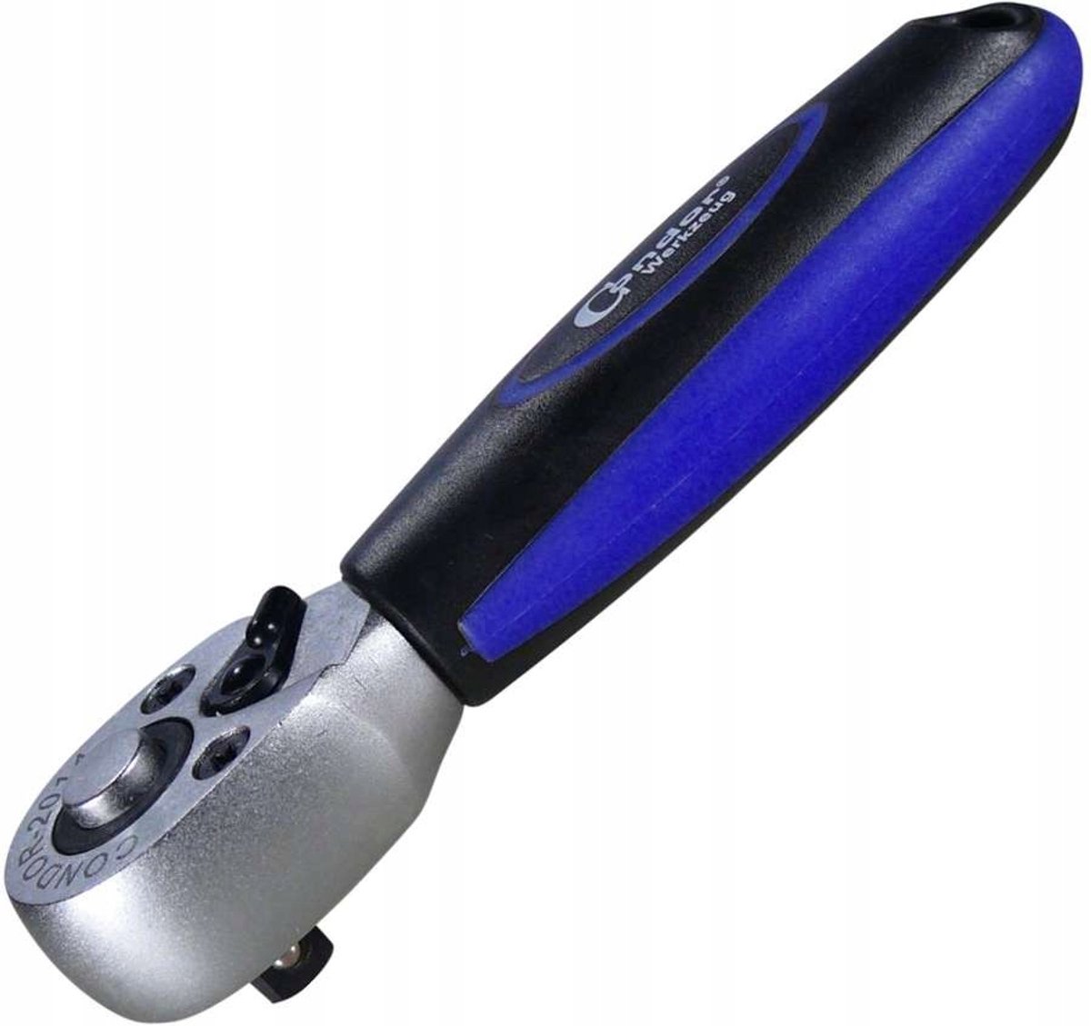 Korte Ratel 1/2" 60 Tanden 140mm Chroom-Vanadium